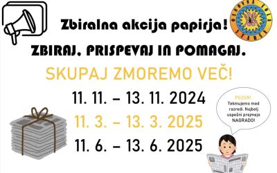 Uspešna zbiralna akcija odpadnega papirja